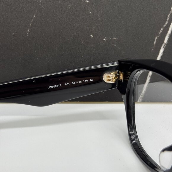 NEW LOEWE LW50091F 001 WOMEN EYEGLASSES BLACK LOEWE EYEWEAR - Picture 9 of 11